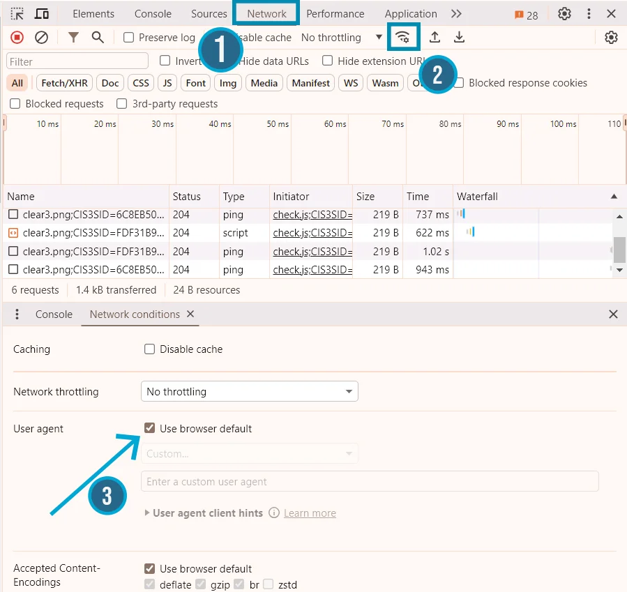 HashTechwave - inspect element network info