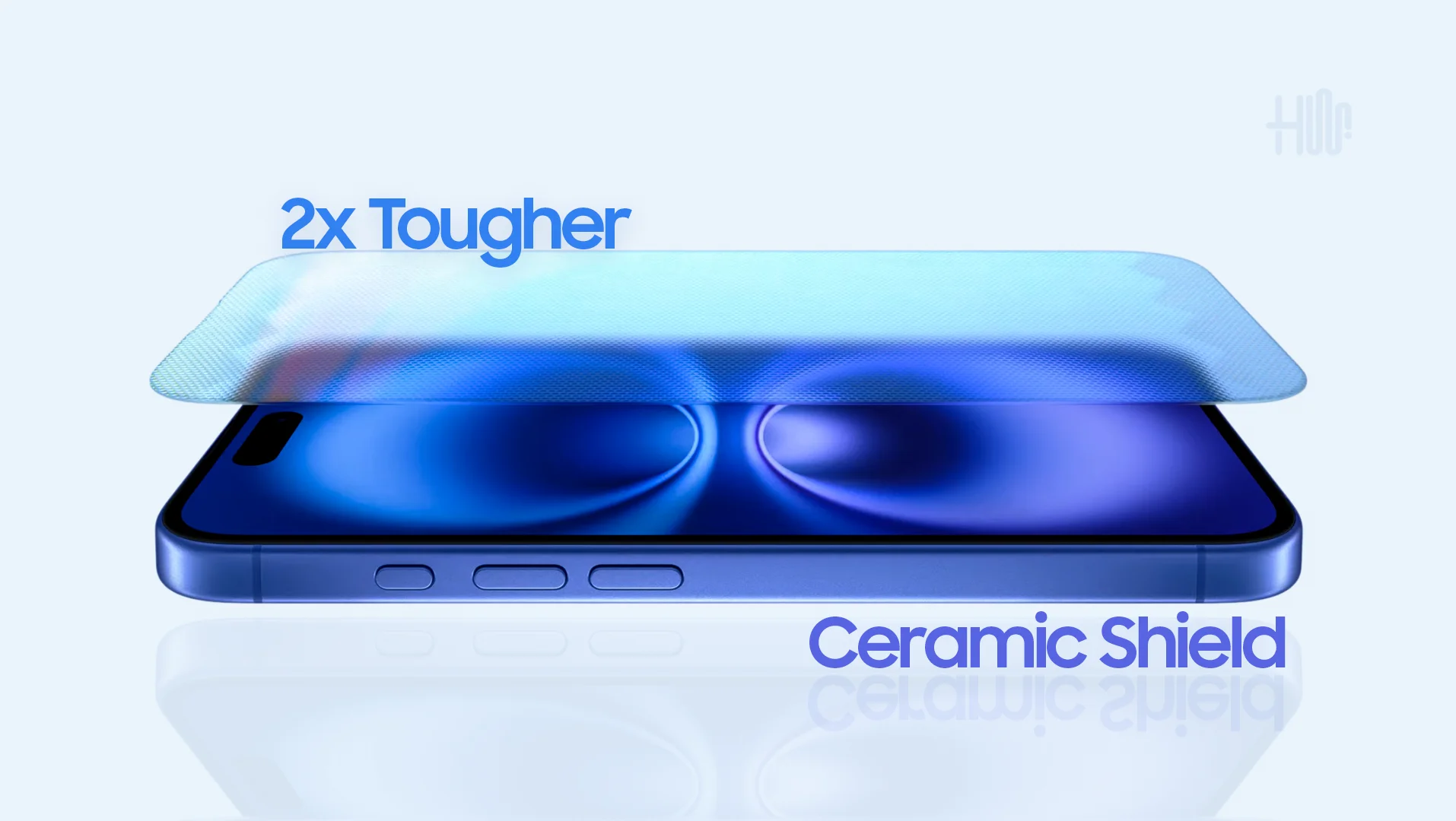 iPhone 16 ceramic shield technology for 2x tougher display protection